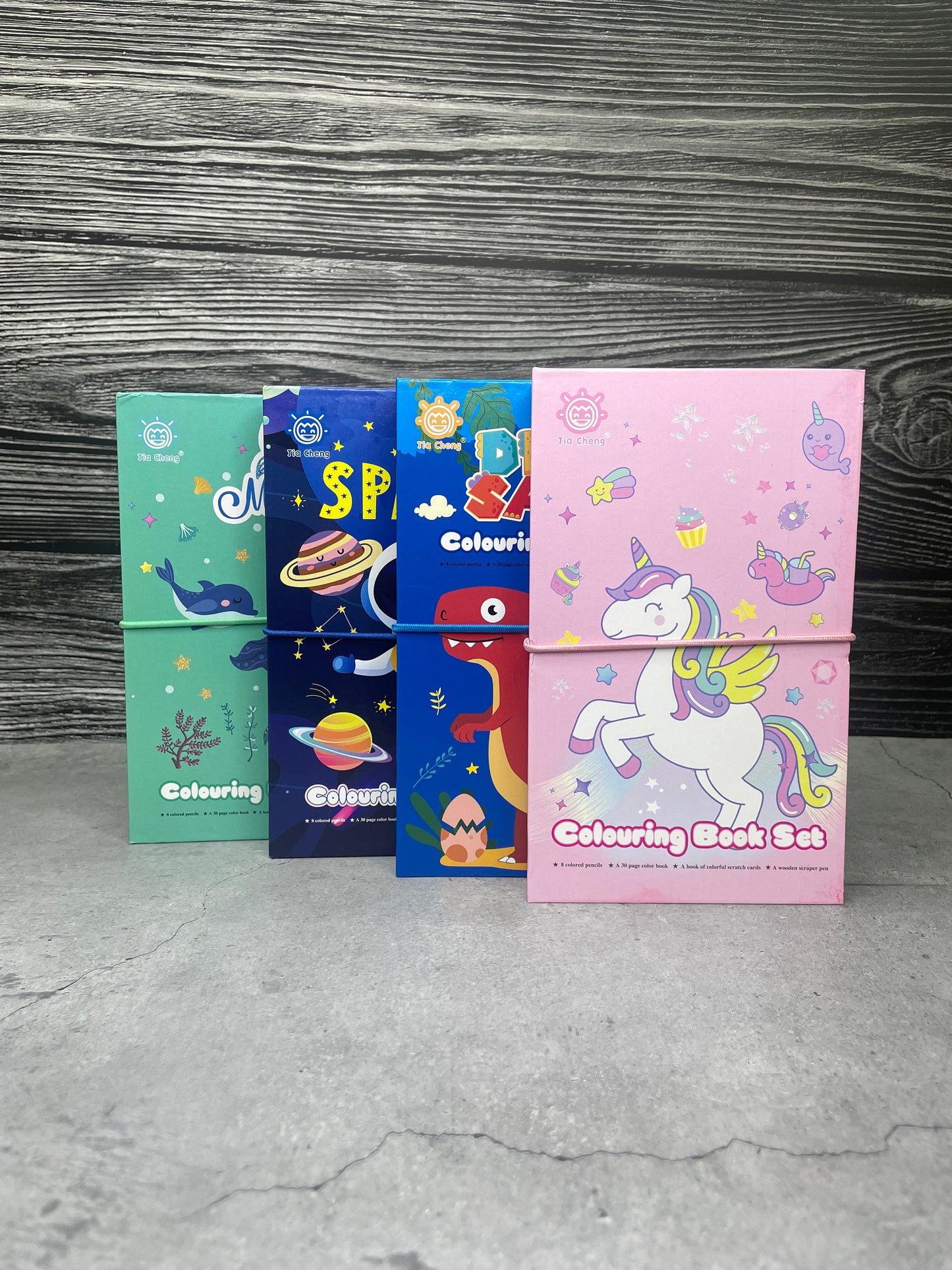 3 Fold Coloring Book Set