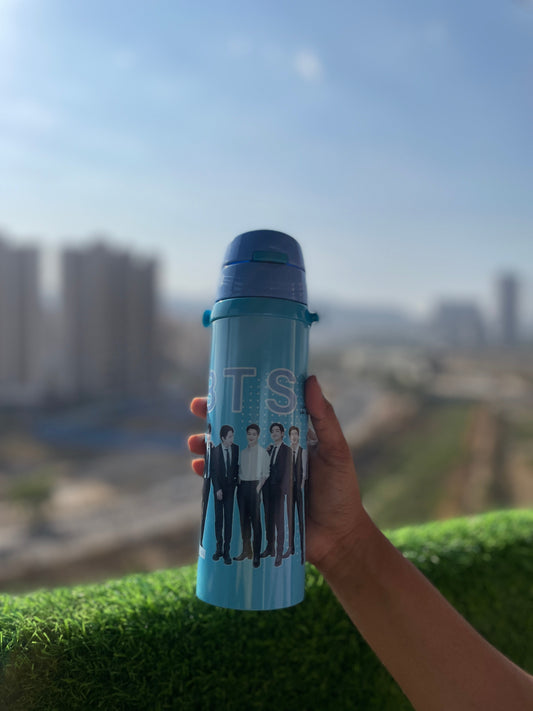 Cartoon Print Water Bottles (Stainless Steel)